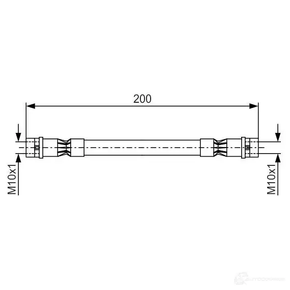 Тормозной шланг BOSCH 352857 BH11 6 1987476402 UNWG9Z