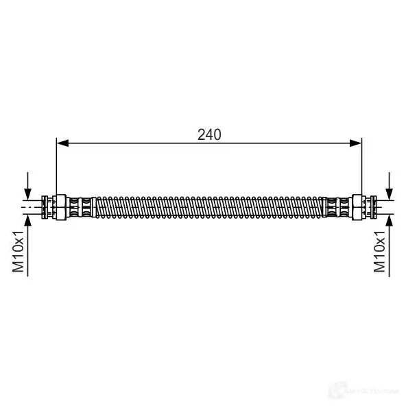 Тормозной шланг BOSCH O6DJE BH 369 1987476676 353071
