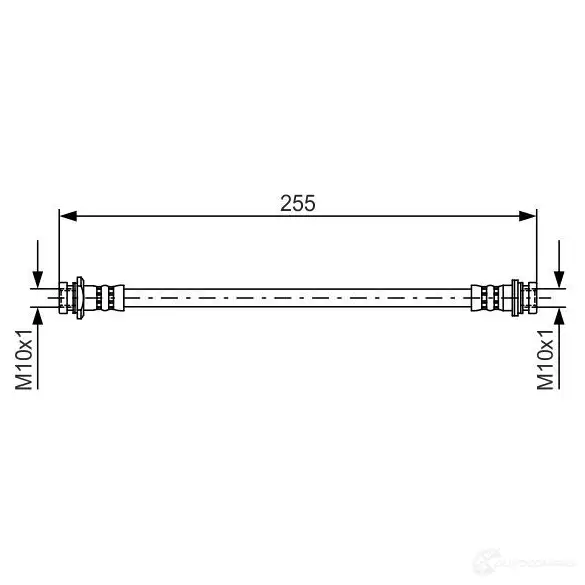 Тормозной шланг BOSCH 5YQ12 1987481402 BH12 90 354501 изображение 0