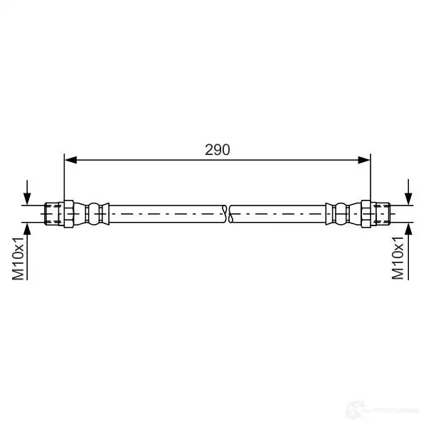 Тормозной шланг BOSCH 1987476061 BH03 5 352626 552UU9