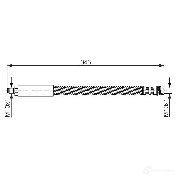 Тормозной шланг BOSCH B H503 6VRKF0 353192 1987476859