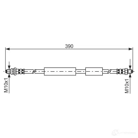 Тормозной шланг BOSCH 1987476603 PTDZXB5 B H296 353007