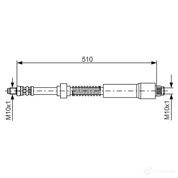 Тормозной шланг BOSCH 1987476675 H6XRJAL 353070 BH 368