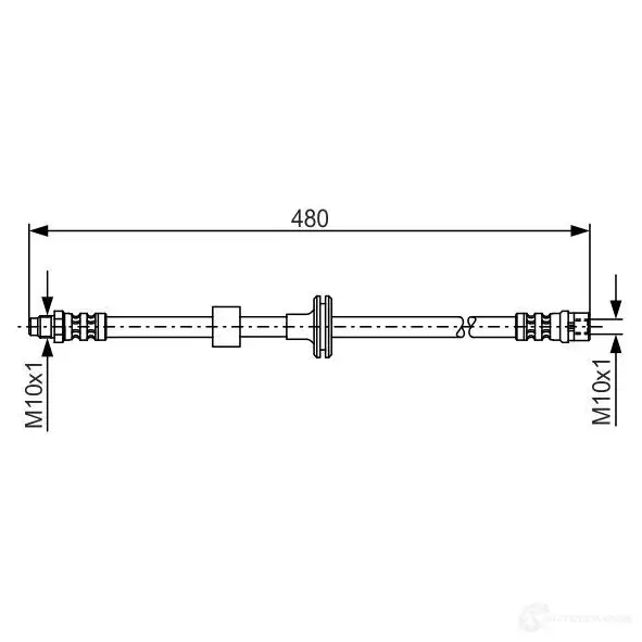 Тормозной шланг BOSCH UXBIY1 BH46 1 1987476778 353152
