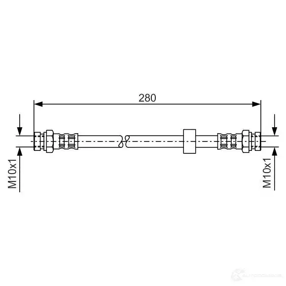 Тормозной шланг BOSCH H1601 353119 BH42 5 1987476732