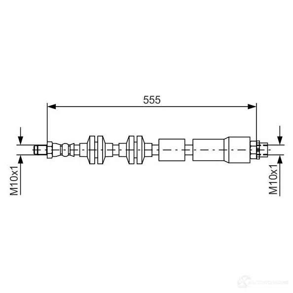 Тормозной шланг BOSCH 1987481569 L9CSDZ 354662 BH14 53