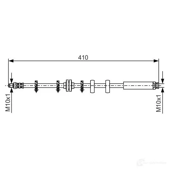 Тормозной шланг BOSCH YBCIU 353037 1987476639 BH 332