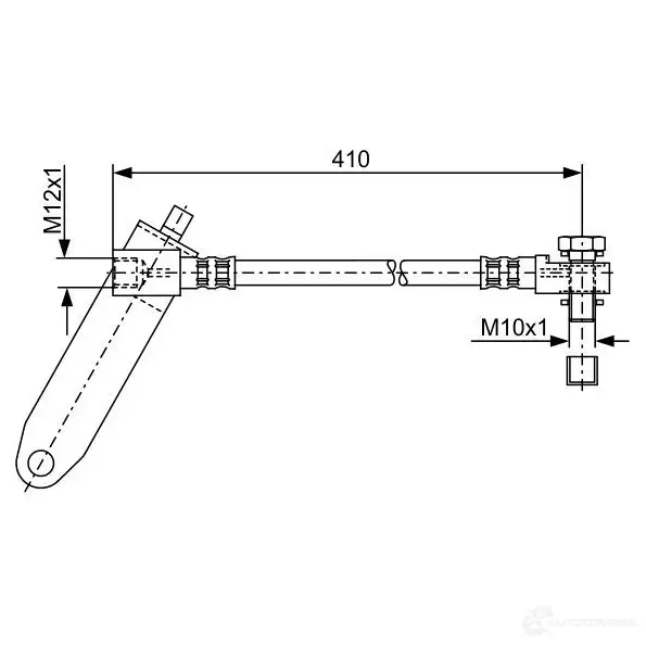 Тормозной шланг BOSCH 1987481047 EMFQJ7 BH 939 354167