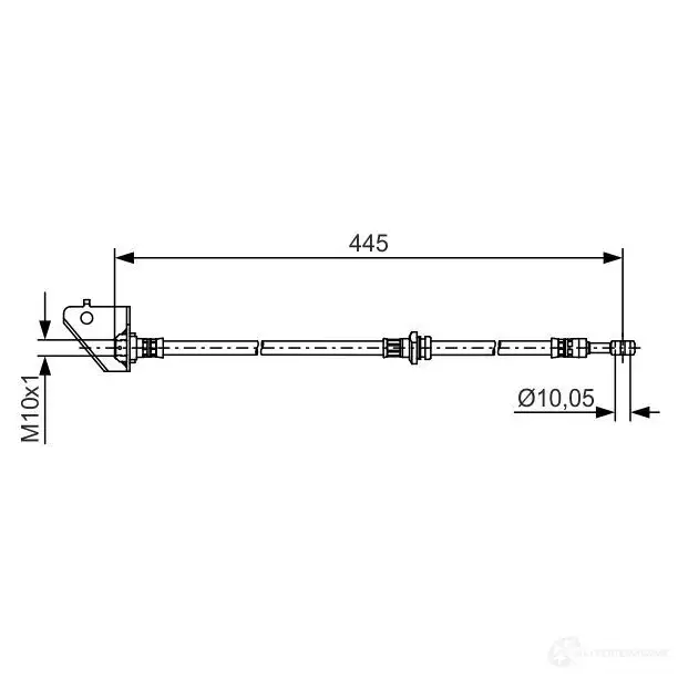 Тормозной шланг BOSCH 354594 1987481498 BH138 4 YW469N изображение 0