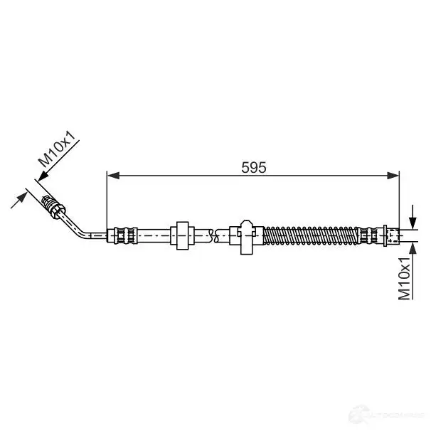 Тормозной шланг BOSCH TTQ5FI BH144 9 1987476372 352837