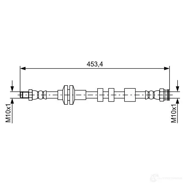 Тормозной шланг BOSCH EZKGENY BH14 58 1987481574 354667