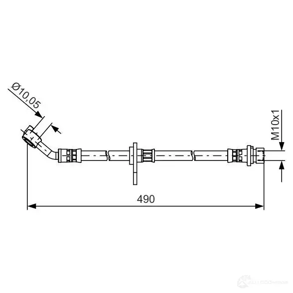 Тормозной шланг BOSCH YPZ1XDE BH140 7 1987481521 354617 изображение 0