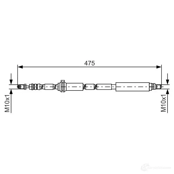 Тормозной шланг BOSCH 354548 LMQKF 1987481450 BH1 338