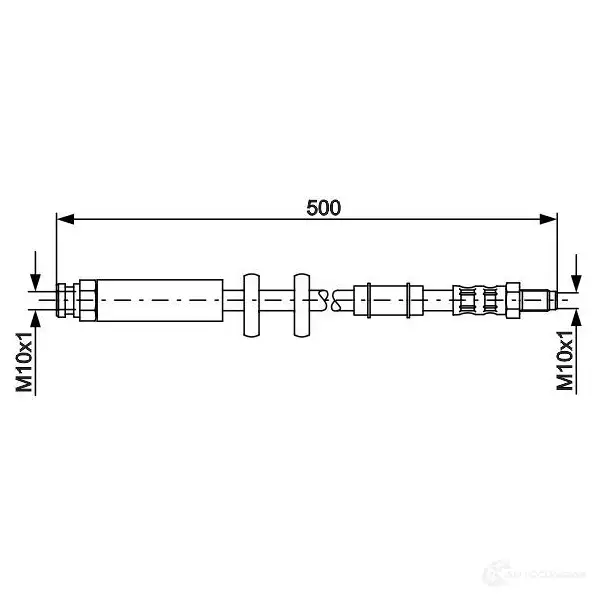 Тормозной шланг BOSCH 354185 BH9 59 1987481067 QVAQUYE изображение 0