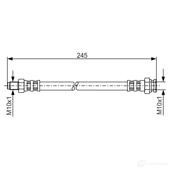 Тормозной шланг BOSCH 354139 B H905 1987481013 H1557