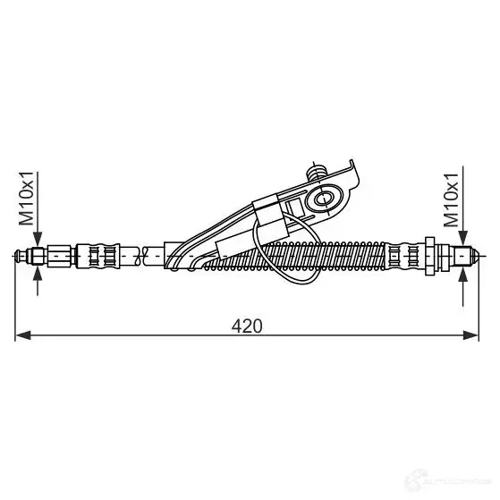 Тормозной шланг BOSCH BH 486 1987476816 353173 T9VUQ04 изображение 0