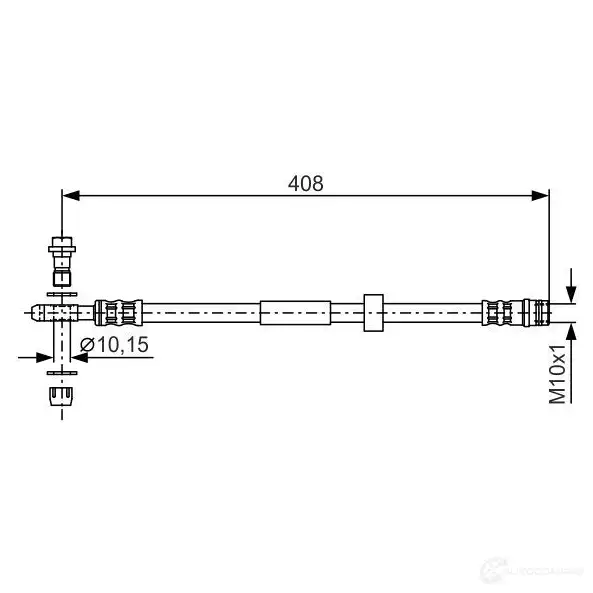 Тормозной шланг BOSCH DYS7TH 1987481323 BH1 215 354429 изображение 0