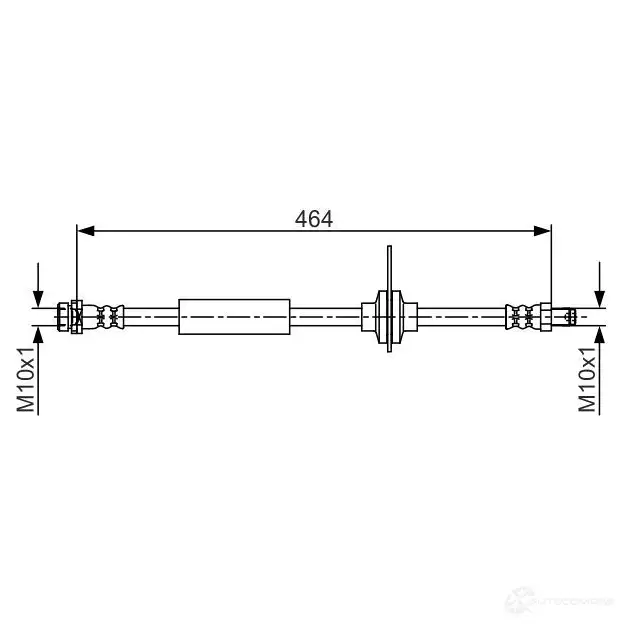 Тормозной шланг BOSCH BH158 6 4B5EV 1987481702 354795