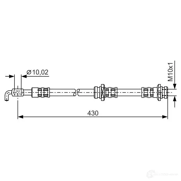 Тормозной шланг BOSCH 1987476342 B H790 625D4 352815