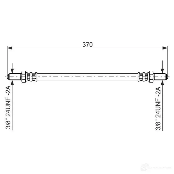 Тормозной шланг BOSCH 1987476475 B H170 352914 KGP8WPG