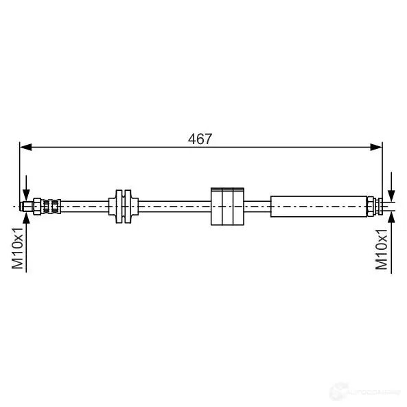Тормозной шланг BOSCH 1987476631 BH3 24 3LJZPK4 353029