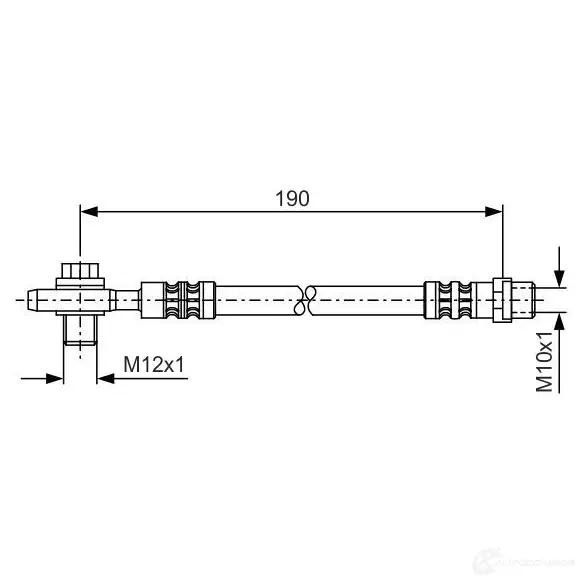 Тормозной шланг BOSCH 353110 BH41 2 W6BQLAJ 1987476719