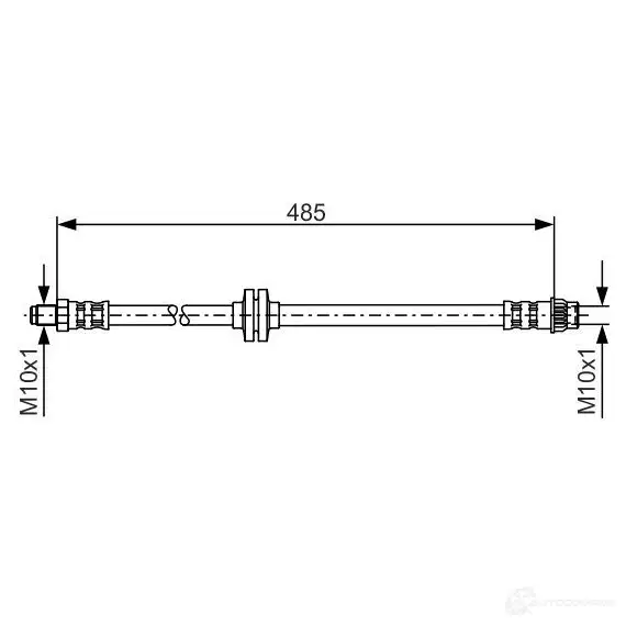 Тормозной шланг BOSCH 353177 1987476827 BH86 9 UGR9K
