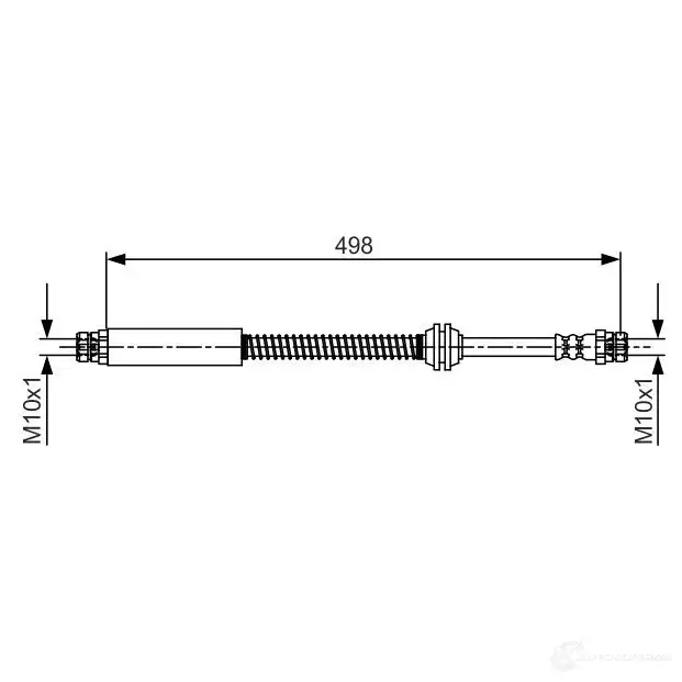 Тормозной шланг BOSCH BH15 95 354804 J4Z5O66 1987481711