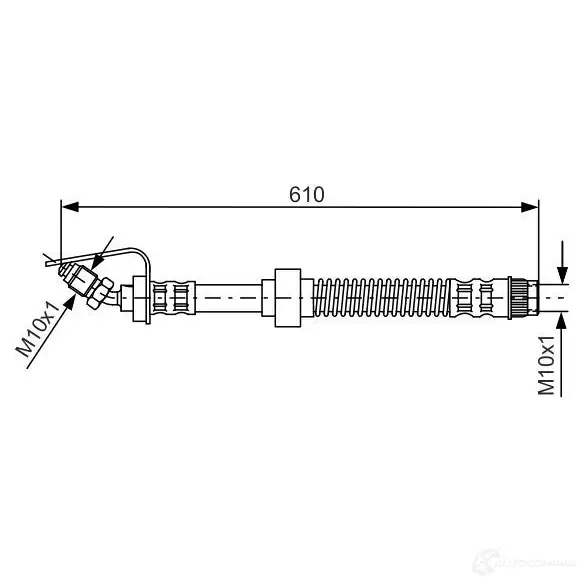 Тормозной шланг BOSCH 353235 8XT9Y9T B H551 1987476907 изображение 0