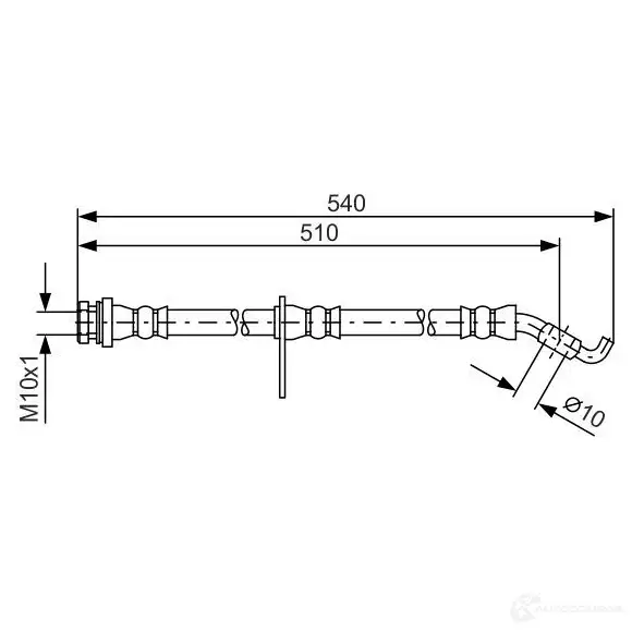 Тормозной шланг BOSCH BH14 44 354653 1987481560 BH1616