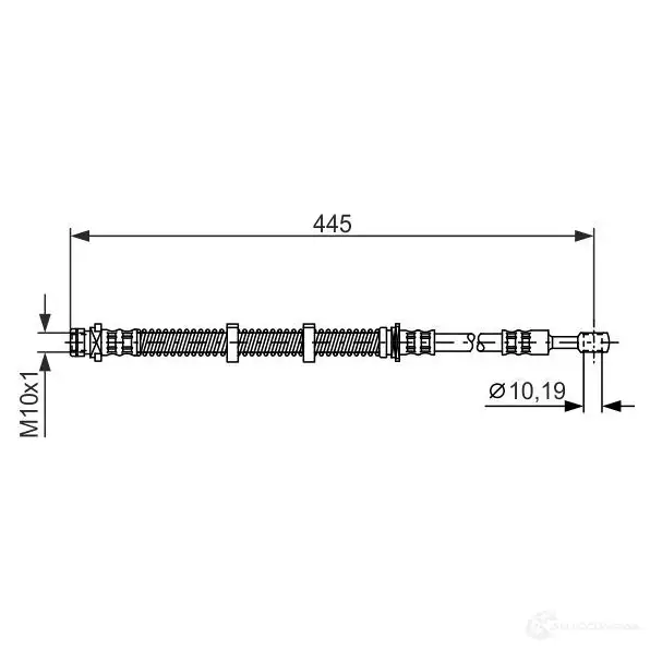 Тормозной шланг BOSCH BH1 442 M6SGKL5 352824 1987476354