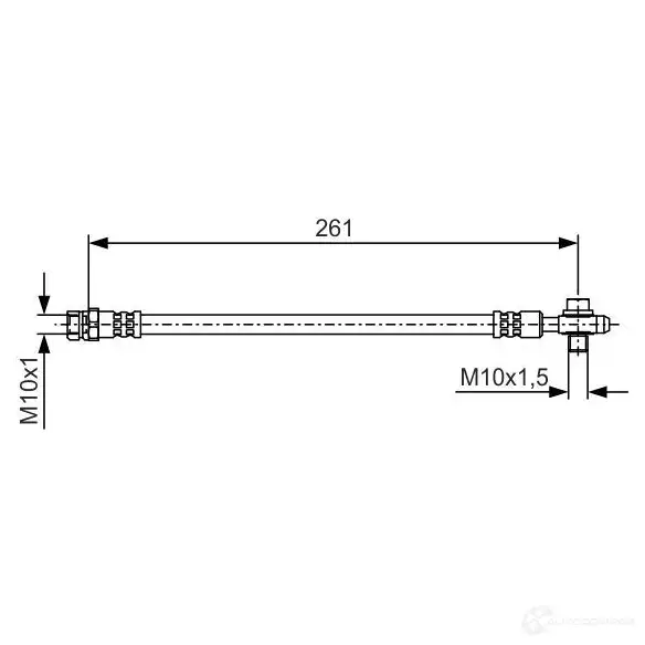 Тормозной шланг BOSCH T9 KY0I0 1987481b21 1437241052 изображение 0