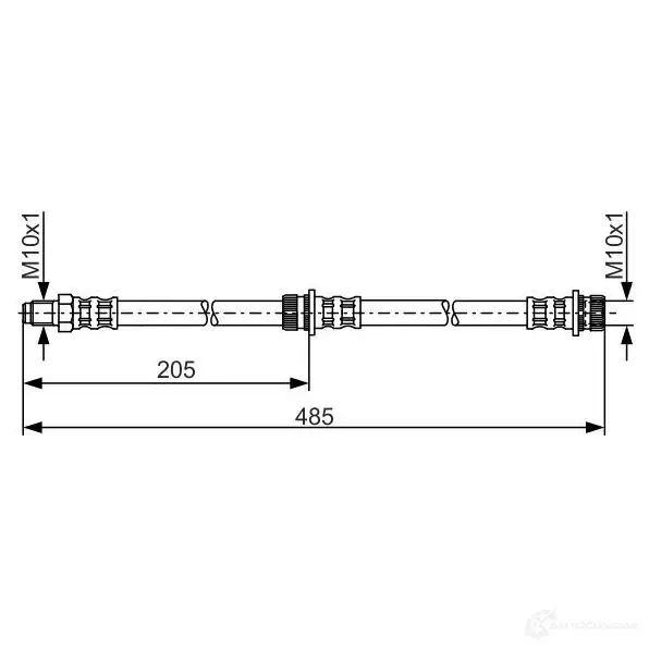 Тормозной шланг BOSCH 1987481055 HEB1076 B H947 354174