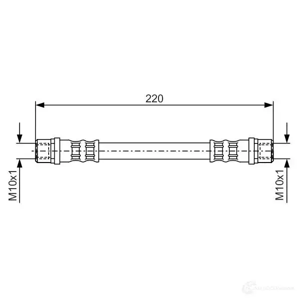 Тормозной шланг BOSCH 1Q4VF 1987476203 BH 773 352744