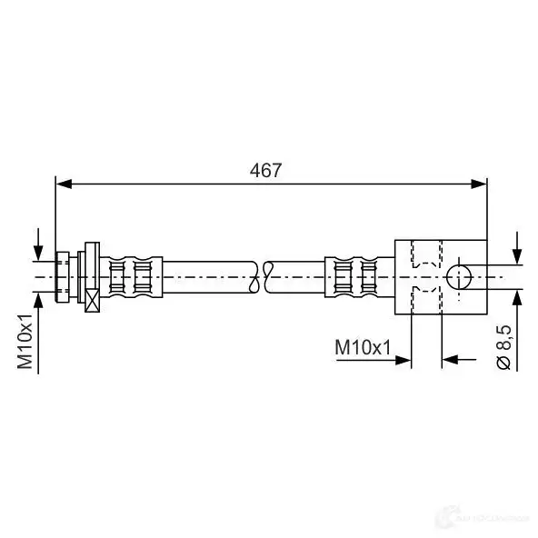 Тормозной шланг BOSCH 353231 1987476903 BH54 7 PPS0I