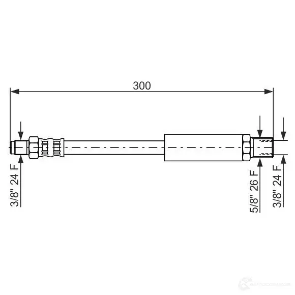 Тормозной шланг BOSCH 352990 BH 271 SRU2E 1987476577