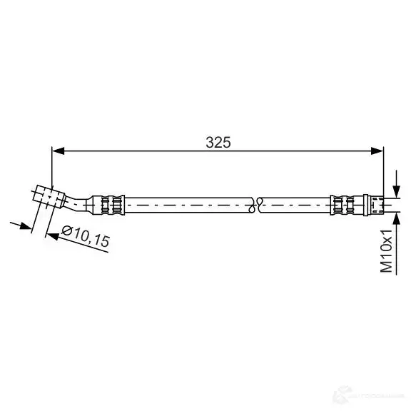 Тормозной шланг BOSCH 1987476394 0N9CL BH8 68 352850 изображение 0