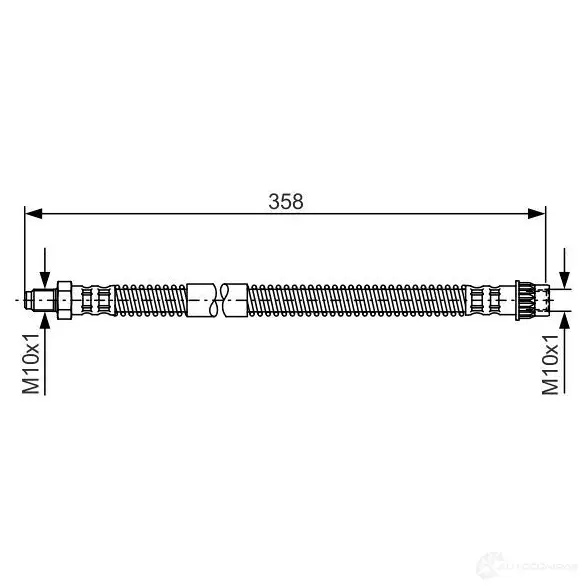 Тормозной шланг BOSCH JJEPOP 354268 1987481152 BH 1044
