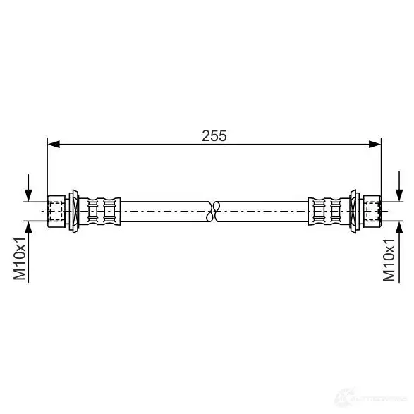 Тормозной шланг BOSCH BH8 41 CQXAFFM 1987476457 352902 изображение 0