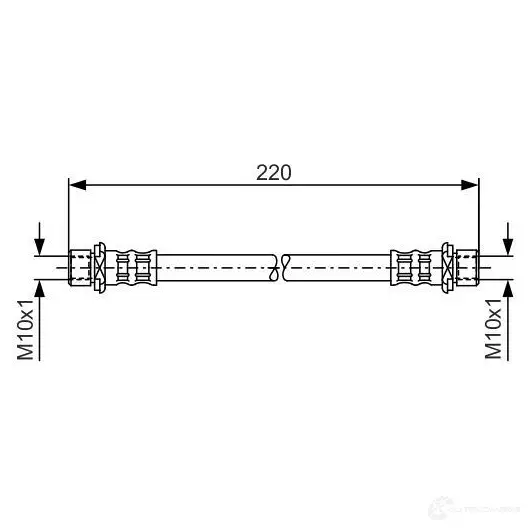 Тормозной шланг BOSCH 468DRL 353203 1987476871 BH 515