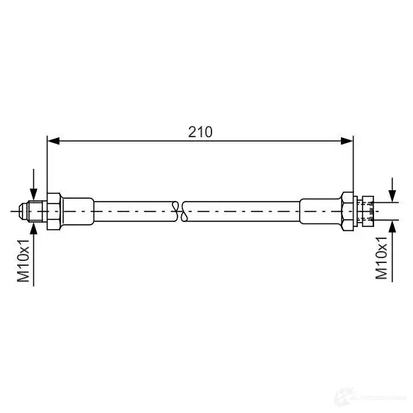 Тормозной шланг BOSCH H223F BH 099 1987476327 352806