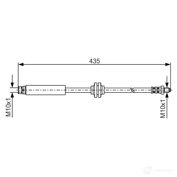 Тормозной шланг BOSCH BH142 6 5WGIU 354472 1987481373 изображение 0