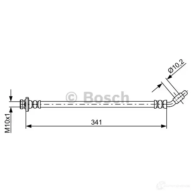 Тормозной шланг BOSCH 354933 BH17 24 PDAE3F3 1987481840 изображение 0