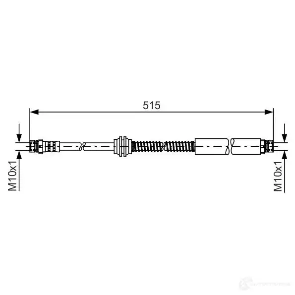 Тормозной шланг BOSCH 1987481447 B H1335 354545 XYK2TJS изображение 0