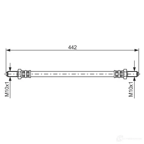Тормозной шланг BOSCH 1987476469 4N7LHBM BH 164 352910