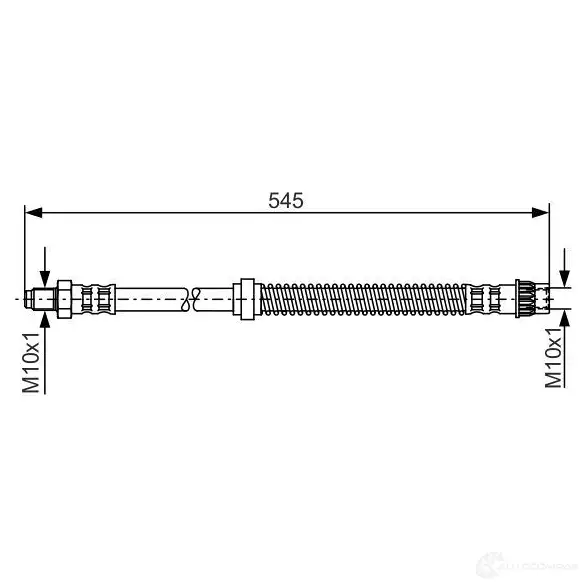 Тормозной шланг BOSCH 5449CB 354298 1987481186 B H1078