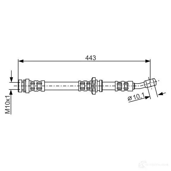 Тормозной шланг BOSCH 353237 SENQ5 1987476909 BH55 3