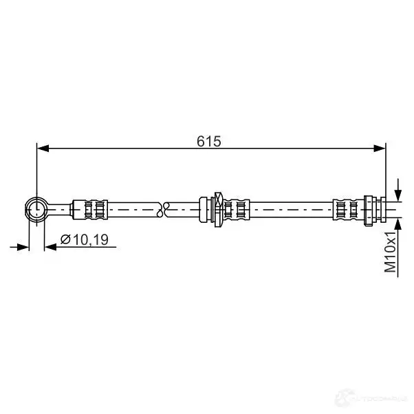Тормозной шланг BOSCH B H639 6SFXZCV 1987476997 353313