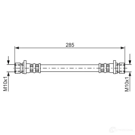 Тормозной шланг BOSCH N17SR 1987476888 353220 BH5 32