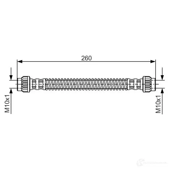 Тормозной шланг BOSCH BH5 13 FUQ0X 1987476869 353201
